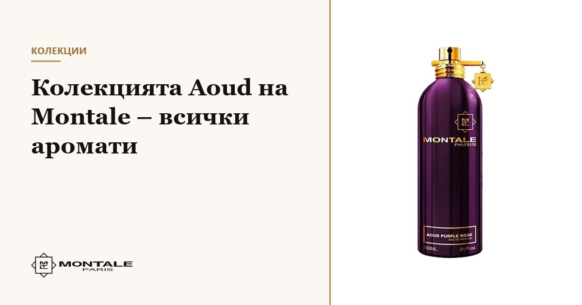 Η συλλογή Aoud της Montale – όλα τα αρώματα