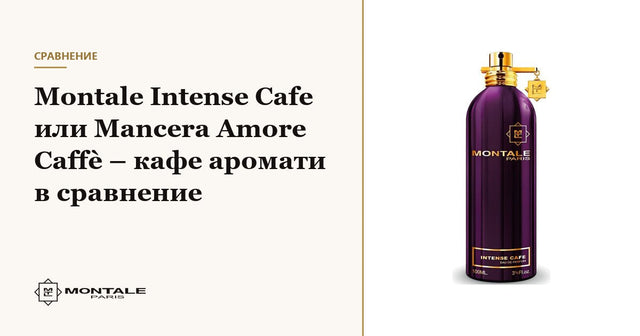 Montale Intense Cafe ή Mancera Amore Caffè – αρώματα καφέ σε σύγκριση