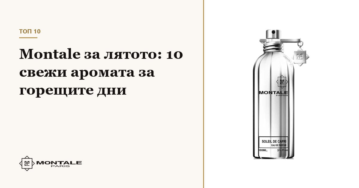 Montale για το καλοκαίρι: 10 φρέσκα αρώματα για τις ζεστές μέρες