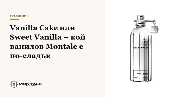 Vanilla Cake ή Sweet Vanilla – ποιο Montale με βανίλια είναι πιο γλυκό